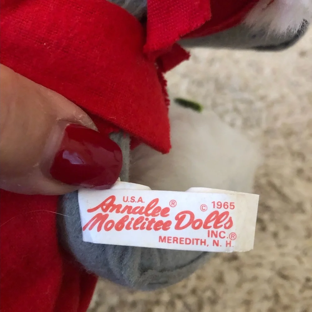 🎅🏽Vintage Annalee Christmas Girl Mouse: 1965
